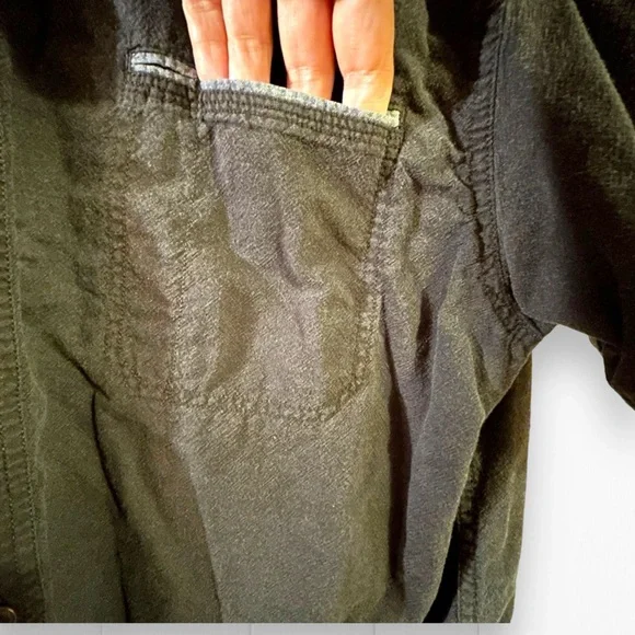 Men’s Levi’s Button Front Shirt XL Gray Pocket Short Sleeves - Picture 7 of 7